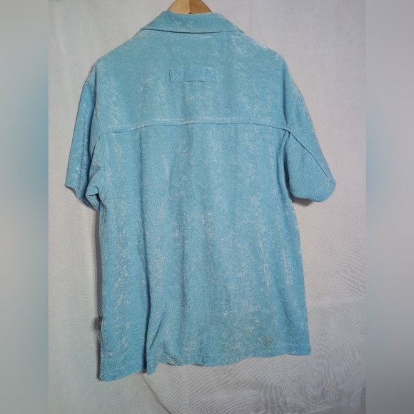 Veezo Streetwear Sz L Russian Light Blue Velour Zip-Up Jacket - Picture 3 of 9